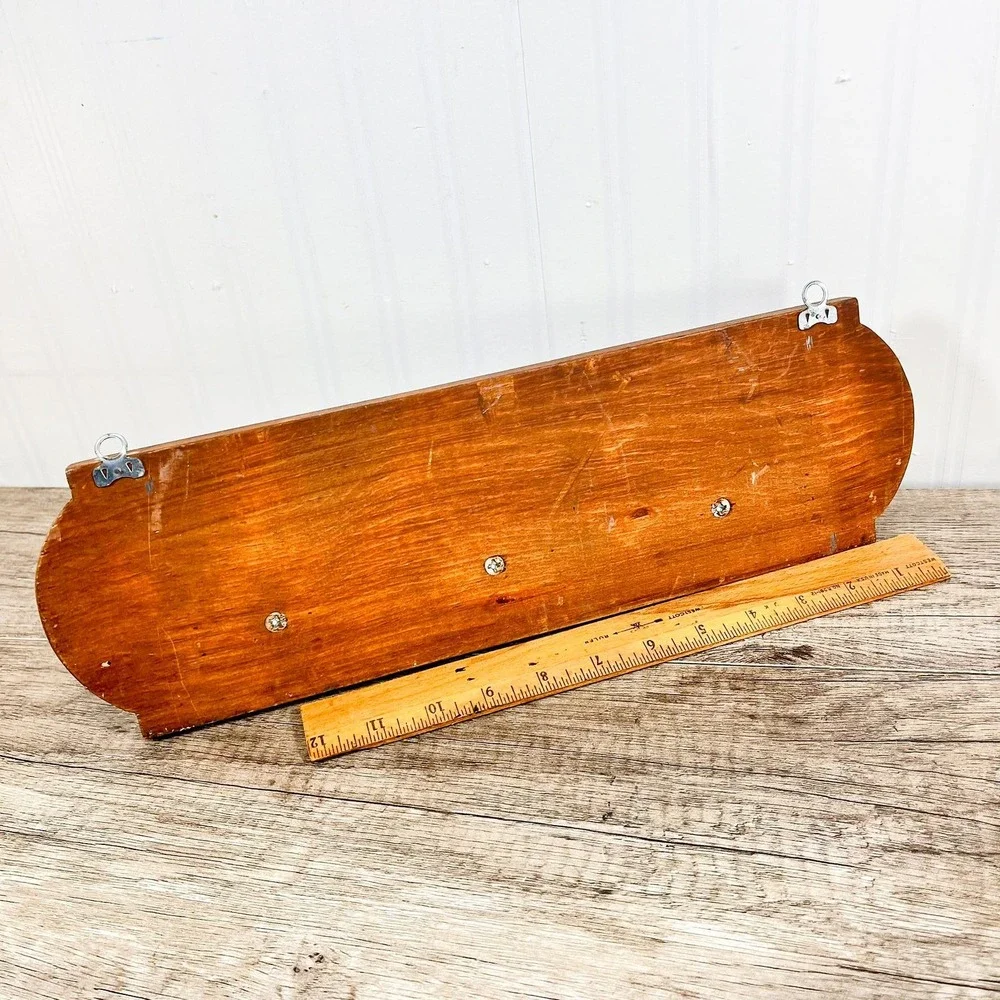 Midcentury Modern Entryway Shelf, Key Holder, Leash Rack